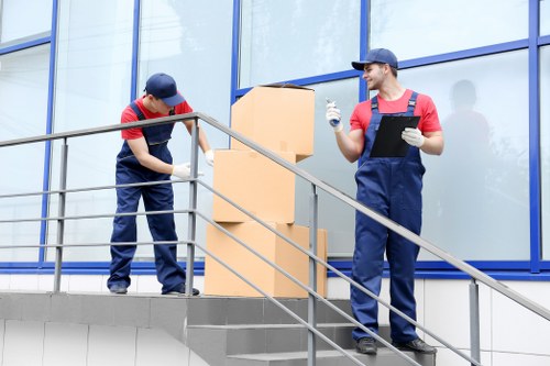 Office removals team planning a move in Tottenham Hale