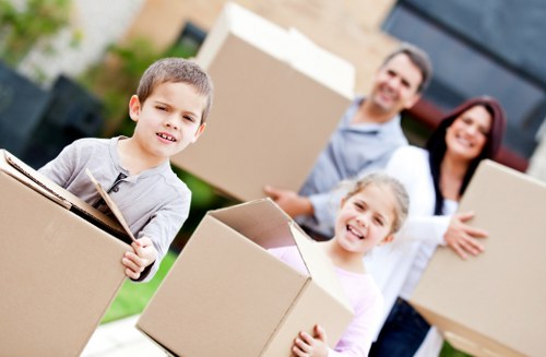 Packed moving boxes ready for a Tottenham Hale house move