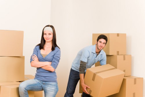 Using equipment to handle heavy items safely