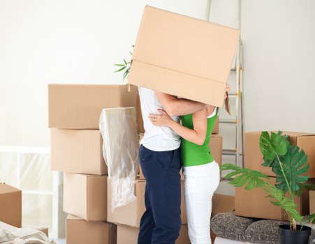 Staff receiving moving and handling training for safe relocation work