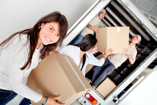 Team completing a careful and controlled moving operation