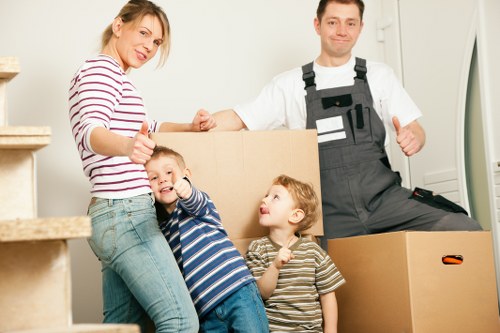Local commercial move with office furniture and equipment in North London